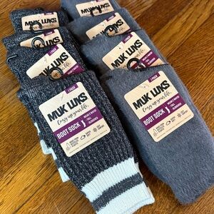 Muk Luks women’s Gray Boot Socks 8 pair